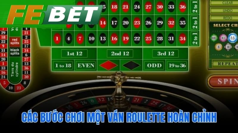 Cách chơi roulette dễ hiểu qua 5 bước của một ván quay