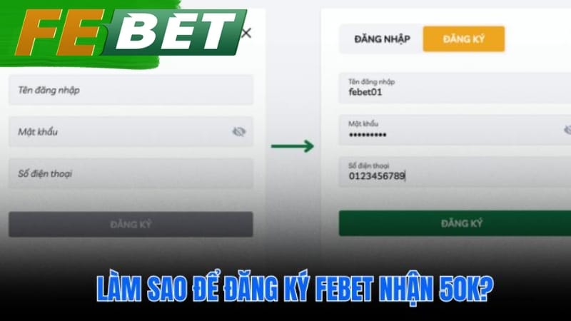 Hướng dẫn quy trình tạo tài khoản febet nhanh gọn